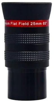 Telescope Eyepiece, 25-mm-Okular Premium Flat Field 1,25 Zoll 65 Grad FMC-Teleskopzubehör ，Parts