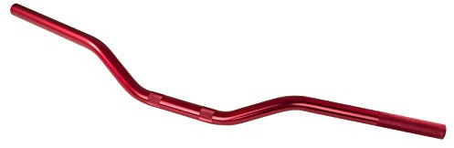 Manubrio Alluminio Moto ATV Scooter Custom Piega Bassa diametro 22 mm Rosso