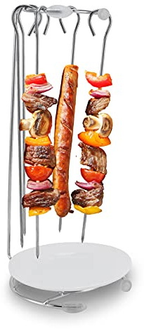5 piezas de pinchos para barbacoa, acero inoxidable, metal plano, parrilla para barbacoa, cocina, pinchos para kebab, acampar al aire libre, picnic, barbacoa, reutilizable, pinchos para kebab