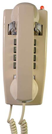 QHYXT Telefono Telefono Telefono da Parete per Bagno retrò Impermeabile e Resistente all'umidità con indicatore Campanello Fisso Fisso (Bianco)