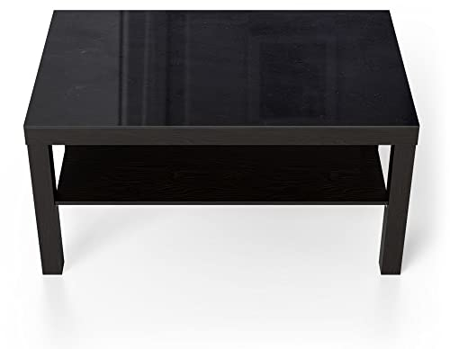 DEQORI Glastisch | schwarz groß 90x50 cm | Motiv Gerahmte Kreidetafel | ausgefallener Beistelltisch aus Glas | Hochglanz Couchtisch fürs Wohnzimmer | moderner Couch Tisch mit Design