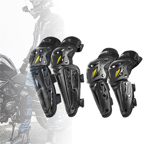Lnlscle Knie-Ellenbogen-Schutzpolster, Outdoor-Fahrradschutzausrüstung, Schutzausrüstung, atmungsaktive Ausrüstung, Motorradausrüstung für Ski, Snowboard, Recycling-Knieschutz