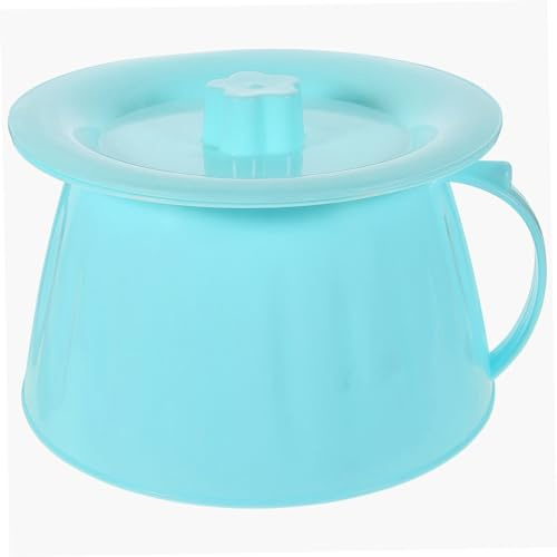 COLLBATH Escupidera Portátil para Baño, Bacinilla para Orina de Pp Tapa, Ligera y Estable, Fácil de Limpiar, para Personas Mayores y Embarazadas