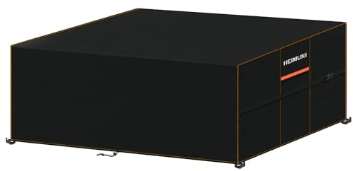 HEIMUNI Gartenmöbel Abdeckung Wasserdicht Abdeckplane Gartenmöbel | Lounge Abdeckung Tischabdeckung Outdoor Wetterfest Schutzhülle für Balkonmöbel Tisch Stühlen Lounge, 240x140x90cm