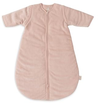 Jollein Schlafsack Baby Rund - Velvet Rib, Wild Rose - 90cm - Baumwolle, Polyester - 2.0 bis 3.0 TOG - Abnehmbare Ärmel - Oeko-TEX Zertifiziert - Baby Schlafsack
