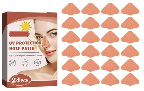 24 Pièces Patch Protection Solaire, Protection Nez Anti UV, Patch De Nez De Anti Solaire, Sun Nose Guard Pour Les Sports De Plein Air