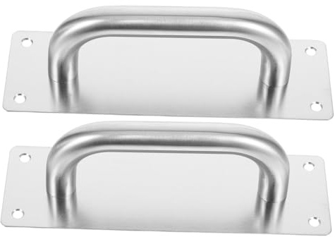 HOLIDYOYO 2stücke Schiebetürbeschläge Aus Türdrücker Für Brandschutztüren Schwarze Türdrücker Push-pull-plattengriffe Für Durchgangstüren Gewerbliche Türgriffe Schranktürgriff