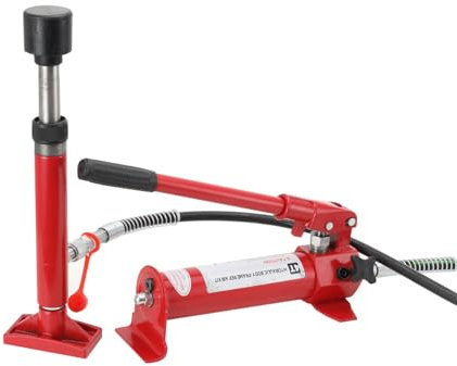 Cozyel Kit di Martinetto Idraulico da 4 Tonnellate con Martinetto Idraulico e Separatore 1/2T, Pompa Manuale ad Alta Efficienza, Robusta Valigetta HDPE, Perfetto per Riparazioni Auto e Cantieri