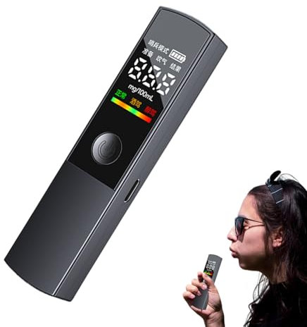 Zuasdvnk Alcohol Breathalyzer Tester - Breath Test Alcohol Detector,Smart Portable Accurate Reusable Car Accessories For Safety Monitoring Detection Analysis Driving Women Home Men