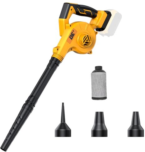 Deforce Soffiatore per foglie senza fili per batteria DeWalt max 20 V, batteria non inclusa