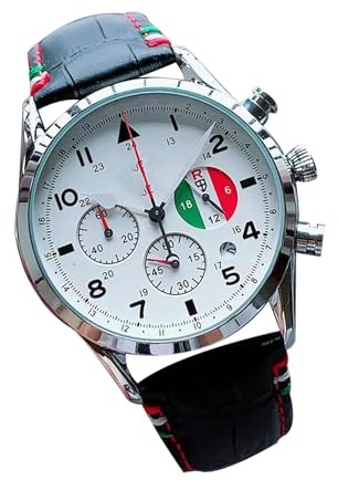 Mechanische Uhr – Luxuriöse analoge Automatikuhr mit automatischem Aufzug | Wasserdichtes Lederarmband als Accessoire für Business, Verabredungen und Freizeitkleidung, modisches Geschenk für Freizeitk