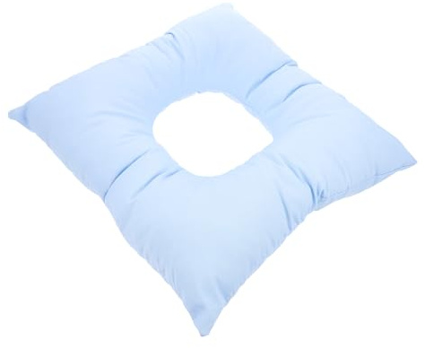 Veemoon Cuscino per Viso Riutilizzabile in Epe Blu, Comodo e Resistente, per Saloni di Bellezza e Centri di Cura dei Piedi, Supporto per Massaggi Viso Faccia in Giù