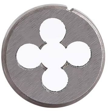 MOUMOUTEN 1 Matriz de Roscado Redondo UNC de 3/8-16 Derecha Acero Aleado | Para roscado de moldes, reparación de mecanizado, herramienta de corte de tornillos.