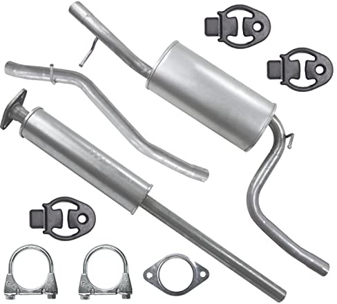 POLMOstrow Auspuff für Ford Focus 2 II MK2 2004-2011 | Vorschalldämpfer, Mitteltopf und Abgasrohr, Motoren: 1.4 - 1.6, Kombi