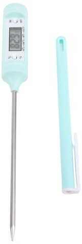 RiToEasysports Digitales Thermometer, Lange Sonde aus Edelstahl, Sofort Ablesbares Lebensmittelthermometer Zum Kochen, für die Küche und für Babyflaschen