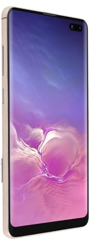 Aramox S10 Plus-skärmbyte, 6,4-tums LCD-skärm Digitizer Touch-enhet med Mellanram och Reparationsverktyg, för S10 Plus SM G975F G975U G975W G975A (Guld)