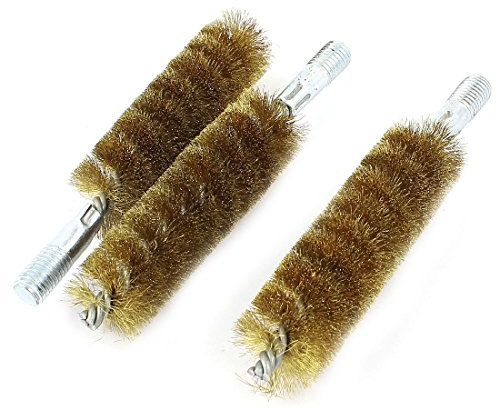 Aexit 3stk.15cm Körner & Locheisen Länge 30mm Dmr. Edelstahl Rohrbürste Splintentreiber Zylinderbürste Reinigungsbürste