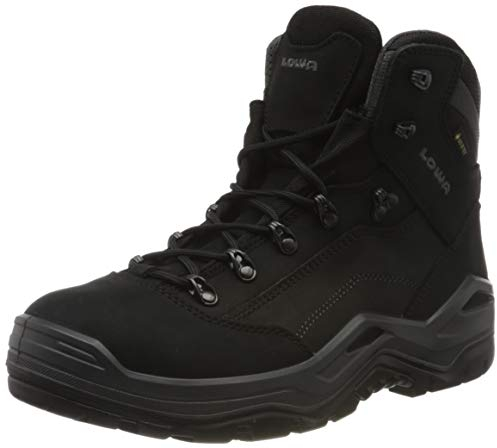LOWA RENEGADE Work GTX black Mid S3S CI, Sicherheitsschuhe für Herren, leicht, Stahlkappe, Obermaterial: Leder + Textil, Innenfutter: GORE-TEX, Gr. 46