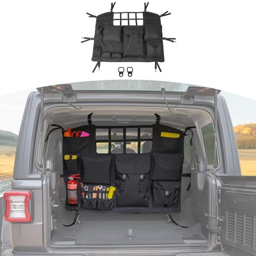RT-TCZ Wrangler JK JL Kofferraum-Aufbewahrungstasche, Organizer mit mehreren Taschen, Werkzeug-Kits, Cargo-Tasche für Jeep Wrangler JK JKU JL JLU
