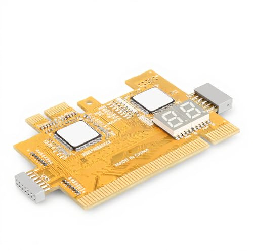 ASHATA Desktop-Debugkarte 4-in-1-Diagnosekarte Computer-Motherboard-Erkennungszubehör, Diagnosekarte, Desktop-4-in-1-Diagnosekarte Wird hauptsächlich für Computer-Motherboards verwendet