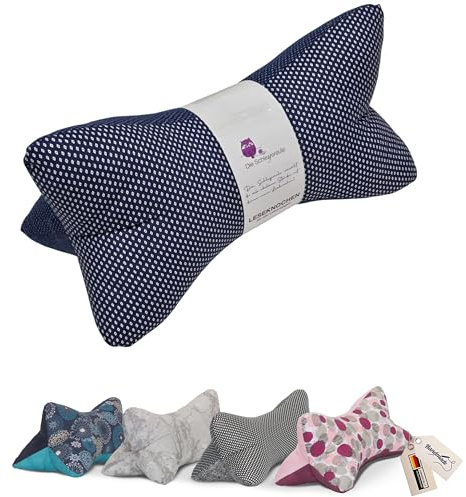 Leseknochen Nackenkissen Handmade in D, waschbar (Mister Blue)
