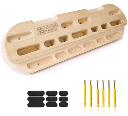 POWER GUIDANCE Rock Climbing Hangboard Wood Climbing Fingerboard Hold Home Equipment Finger Strengthener for Training Finger