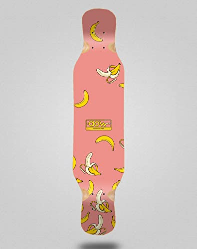 Aow Skate Skateboard Longboard Deck 46 x 10 Banana Pink