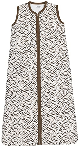 MEYCO Schlafsack Winter - Babyschlafsack gefüttert - 110cm - Cheetah - Chocolate