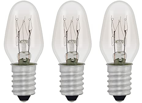 Lampadina di Ricambio E14 7W, Bianco Caldo 2700K, 40LM, AC 230V, a Incandescenza per Lampada di Orientamento, di Sale di Cristallo, di Pietra di Sale, 3 Pezzi