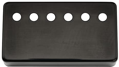 Musiclily Pro 50mm Neusilber Legierung Gitarre Humbucker Abdeckung Humbucker Pickup Covers für Import E-Gitarre, Schwarz