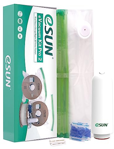 eSUN 3D Printing Filament Electronic Vacuum Storage Kit Pro 2, Spool Storage Sealing Bags Dust Proof Humidity Resistant for Keeping Filament Dry, 10 Vaccum Bags/Kit