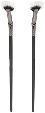 Paquete de 2 Cepillos para Pestañas, Cepillo Curvo Festoneado de Doble Capa para Evitar la Formación de Grumos, Colección de Cepillos de Maquillaje Profesional