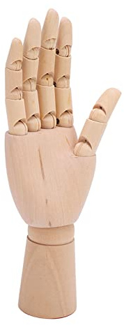 Kunst-Holzhand, Gugertree Material Holzhandmodell für Fotografie für Heimdekorationen Skizze für Modellszenen (18 cm große Holzhand (rechte Hand des Kindes))