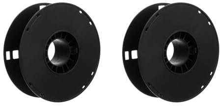 UKCOCO 2pcs Plastic Cord Cable Storage Reel, Lightweight Durable Organizer for Camping, Caravan, Motorhome, Black, 7.87x2.24x4.21inch