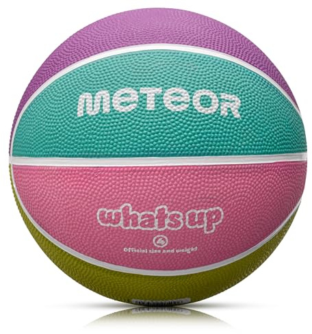 Basketboll för vuxna ungdomar Basketboll Storlek 1 3 4 5 6 7 Perfekt Anpassad Till Händer Idealisk Basket för Träning Basket Med en Halkfri Yta METEOR