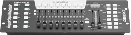 DMX Controller Luce Mixer Canale DMX Controllo Luce + MIDI 192 Canali DMX Console Controllo Luce DJ Operatore Equippment per Illuminazione Palco