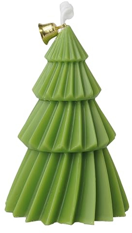 Candela di Natale, decorazione per aromaterapia 'albero di Natale, centrotavola festivo fatto a mano, espositore da scrivania, per studio, sala da pranzo, portico, chiesa, feste e compleanni, 6 x