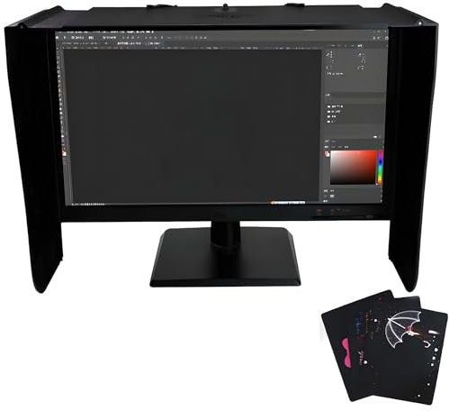 27-tums skärmskydd för stationära datorer, LCD LED-videomonitorskydd, passar monitorramar med bredden 17” till 27”, ger integritet och skydd