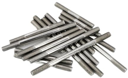 CYJAZNHH Varilla roscada de doble extremo de acero inoxidable M10 (1 unidad) - Pernos sin cabeza (30-250 mm) for aplicaciones de alta resistencia(M10 45mm)