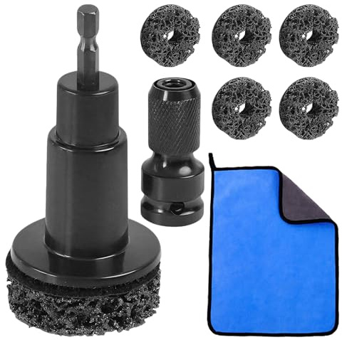Wheel Hub Cleaning Kit, Brake Hub Resurfacing Tool with Grinding Polishing