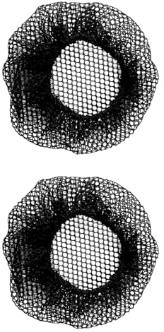 Hopzab 2 Pcs Elastic Mesh Crochet Hair Nets for Sleeping, Breathable Cap for Curly, Long & Thick, Soft Hair Wrap for Women, Shower