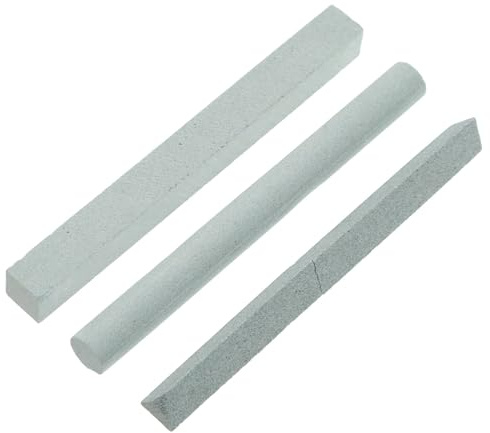 MAGICLULU 3 pièces Pierres à Aiguiser Carbure de Outil Abrasif pour Affûter Couteaux de Sculpture et Outils de Menuiserie
