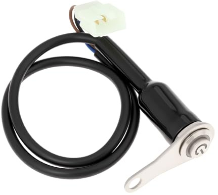EMSea Interruptor LED para Motocicleta Encendido Y Apagado 7 Mm Montaje en Manillar Botón Pulsador Momentáneo 12 V Luz Roja con Cable de 55 Cm