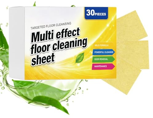 Tabletas Limpiadoras para Suelos 30 Unidades Eliminamanchas | Limpiador de Suelo de Madera para Aceite Huellas de Zapatos Esquinas Madera Baldosa Baño Hogar Lavandería
