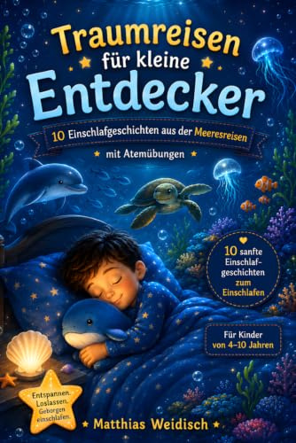 Traumreisen für kleine Entdecker – Fantasievolle Einschlafgeschichten für Kinder: 10 traumhafte Einschlafgeschichten mit Delfinen, Korallenriffen und Atemübungen zum entspannten Einschlafen