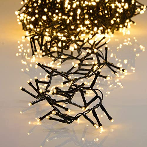 800er LED Lichterkette warmweiß mit 8 Programmen LEDs für Innen und Außen