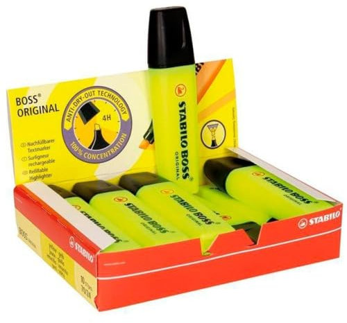 Evidenziatore Stabilo Boss Original giallo 2-5 mm 70/24 (conf.10)
