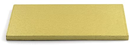 Decora 0931726 RECHTECKIGE TORTENPLATTE Gold cm 40X50X1,2 H