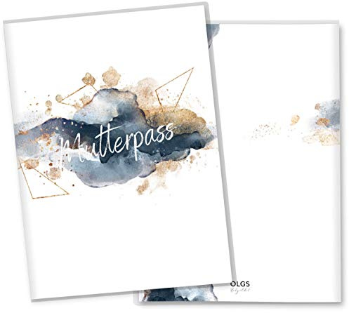 OLGS Mutterpasshülle Glamour Splash | Mutterpass Hülle Schwangerschaft Geschenkidee - Schutzhülle für den deutschen Mutter-Pass ohne Personalisierung, Splash-06