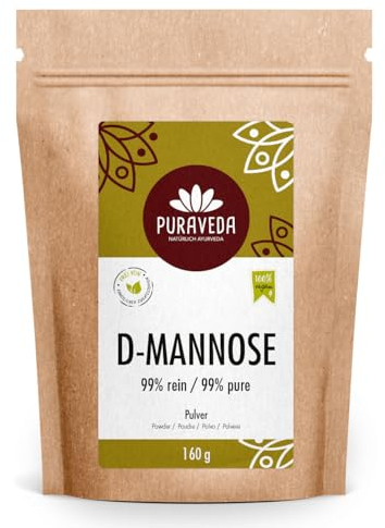 D-Mannose Powder - 160g Package - Made in Germany - Vegan, Naturally - Allergy Free - Non-GMO